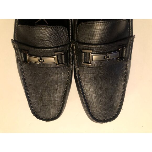 Calvin klein men\'s new black leather slip on loafers size: 11.5 main image 10